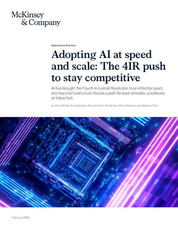 以速度和规模采用 AI : 4IR 推动保持竞争力