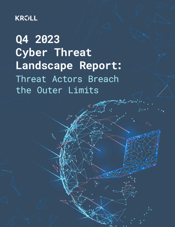 2023 年第四季度网络威胁形势报告 ：威胁行为者违反外部限制