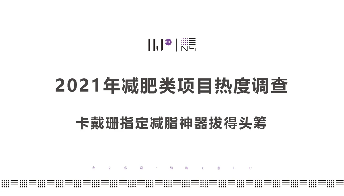 2021年减肥类项目热度调查-美修斯等项目建议