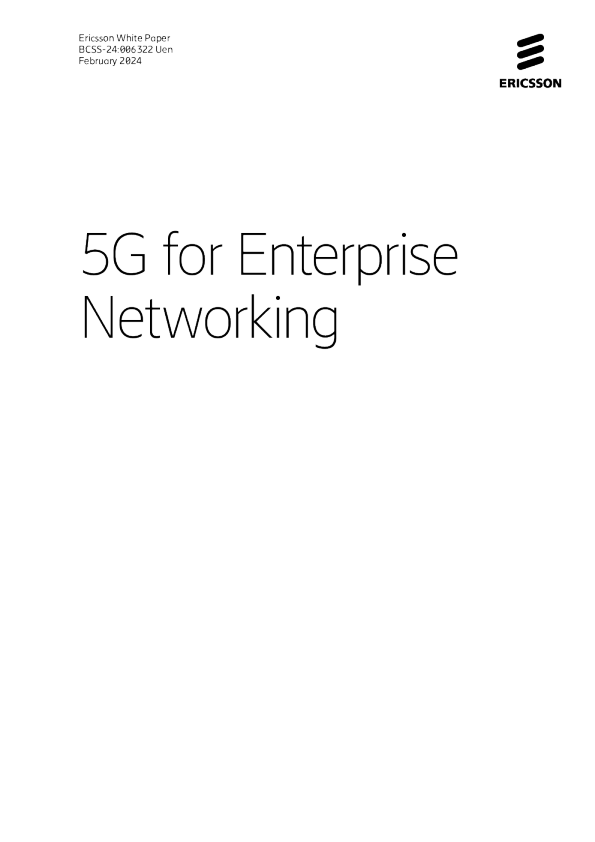 5G企业网络与连接解决方案