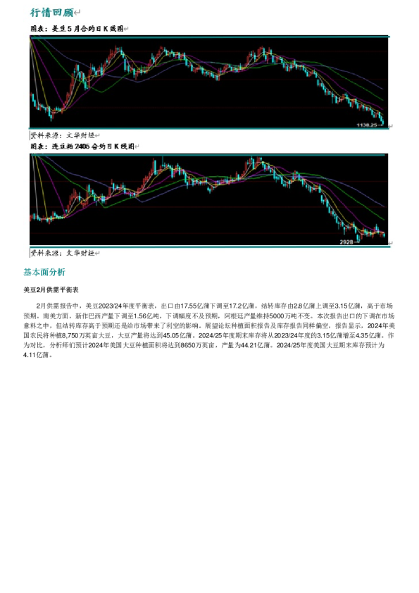 新湖农产（豆类）周报