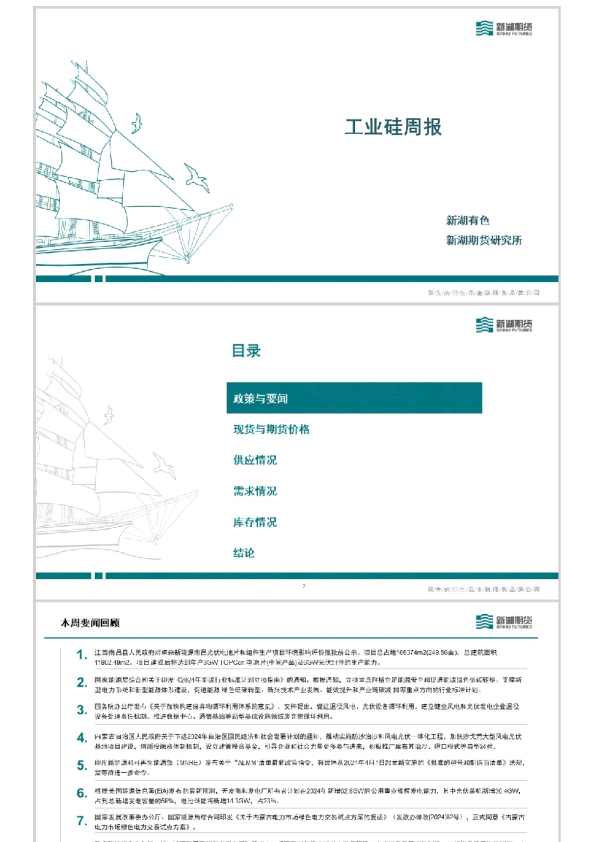 工业硅周报