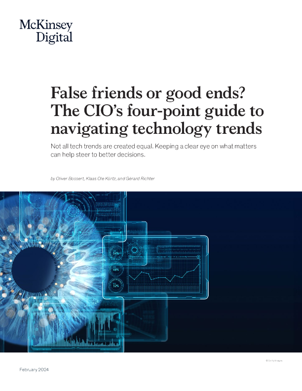 假朋友还是好目的 ？ CIO 导航技术趋势四点指南