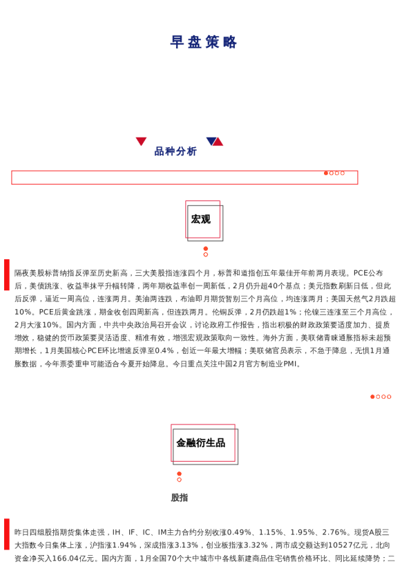 上海中期期货——早盘策略20240301