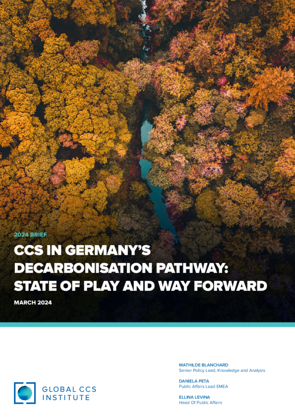 德国脱碳路径中的 CCS ： 现状和前进的方向