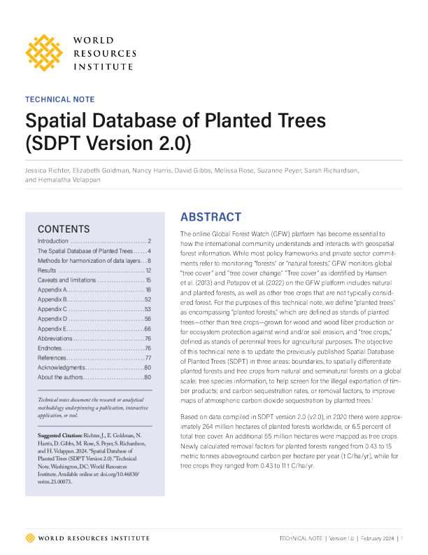 植树空间数据库 (SDPT 2.0 版)