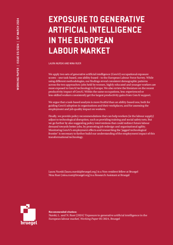 欧洲劳动力市场中的生成人工智能