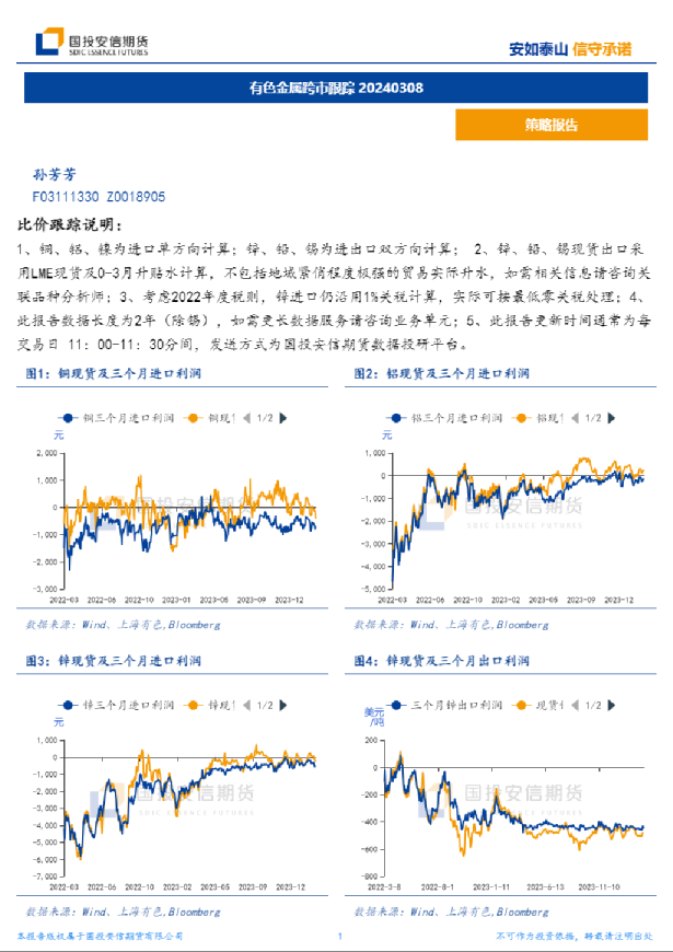 有色金属跨市跟踪