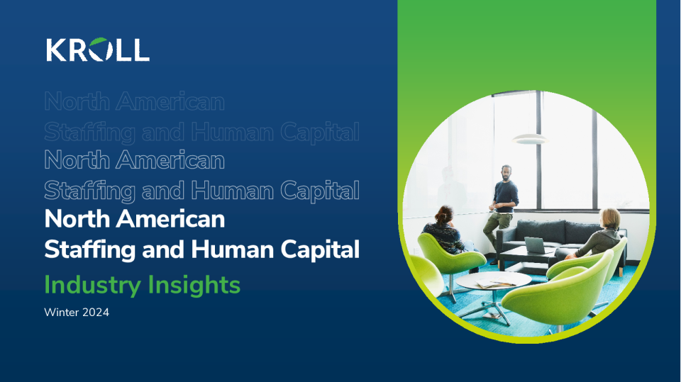 北美人员配备和人力资本行业洞察 - 2024 年冬季