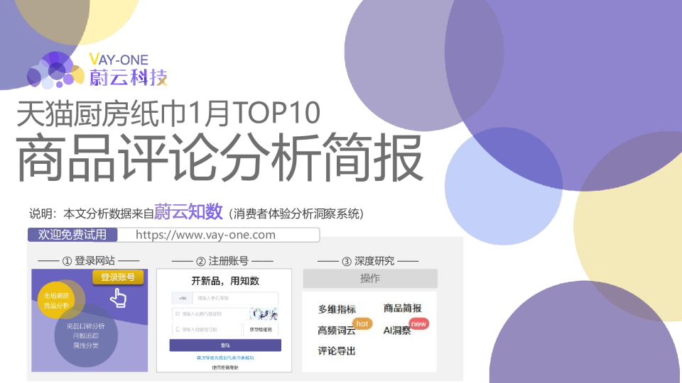 天猫厨房纸巾1月TOP10商品分析报告