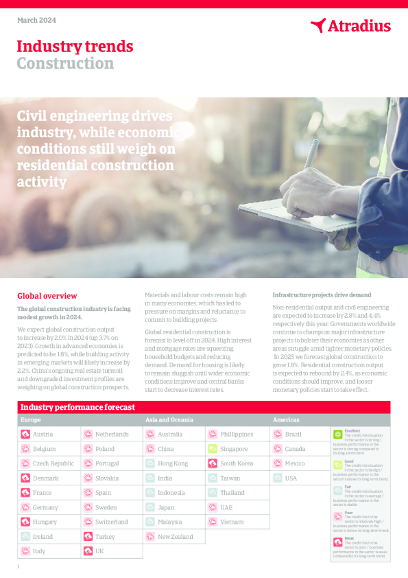 建筑业趋势 2024 年 3 月