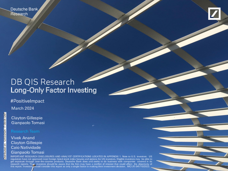 DB QIS Research：只做因子投资研究