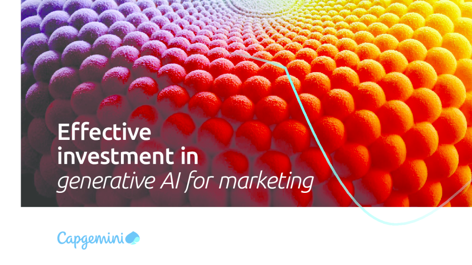 营销生成人工智能的有效投资