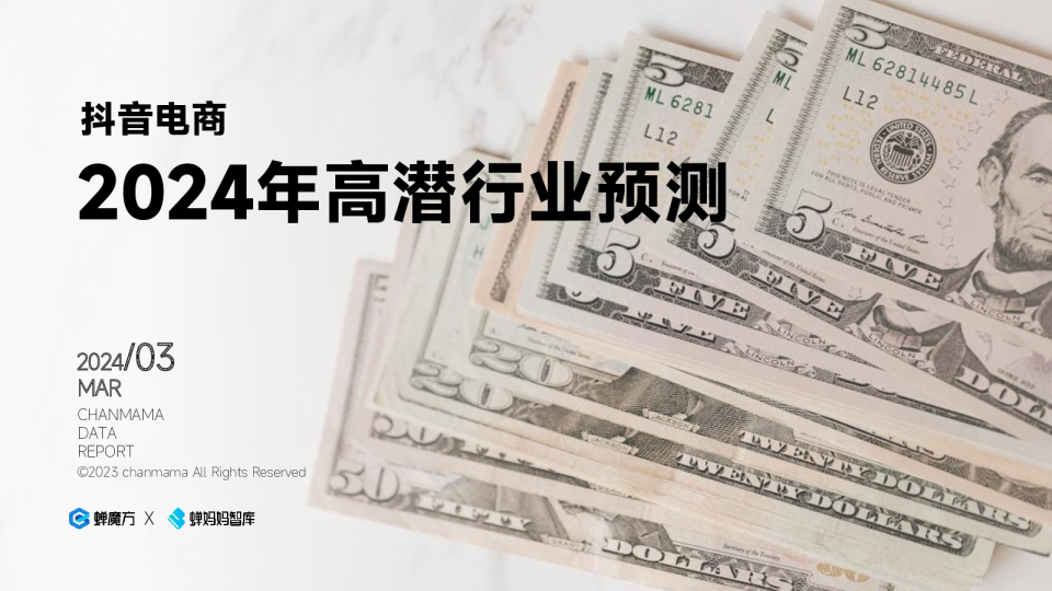 抖音电商2024年高潜行业预测