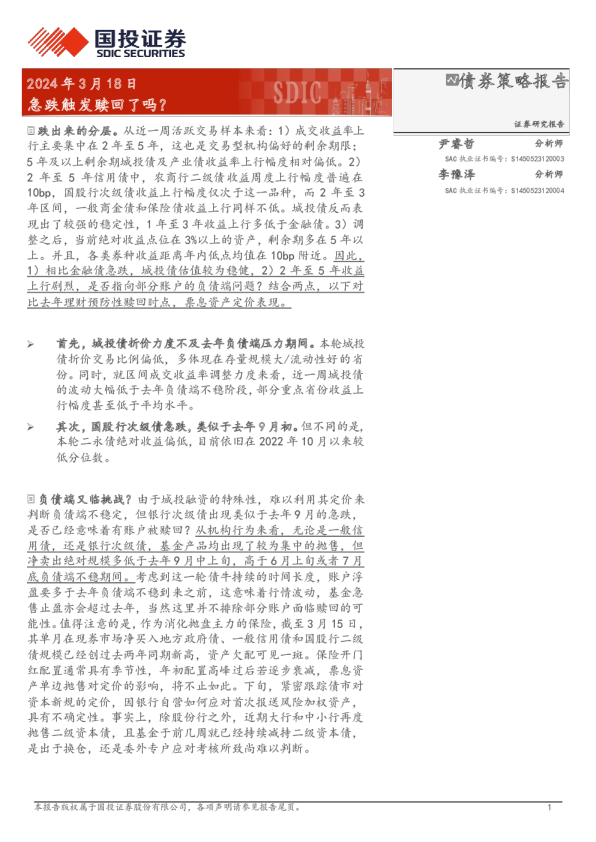 急跌触发赎回了吗？
