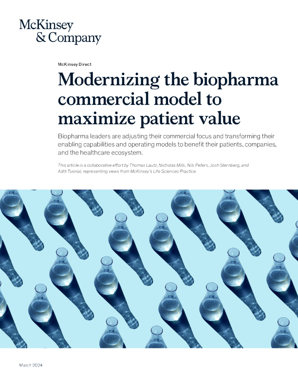 现代化生物制药商业模式以最大限度地提高患者价值