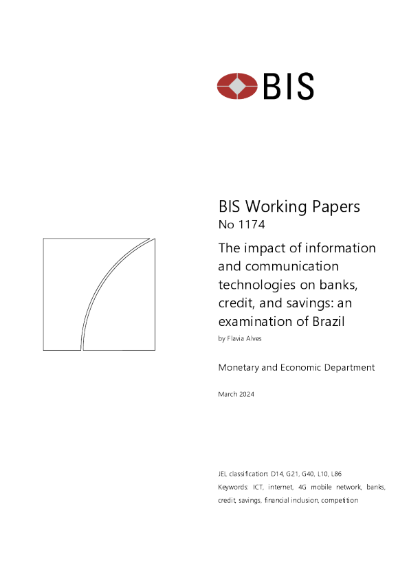 信息和通信技术对银行 ， 信贷和储蓄的影响 ： 对巴西的考察