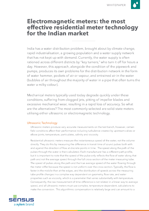 电磁表在印度市场的应用