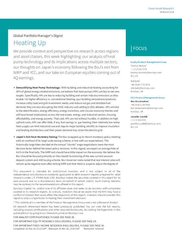 全球投资组合经理文摘 ： 升温