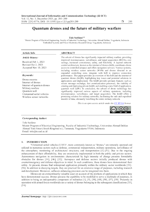 量子无人机与未来军事战争