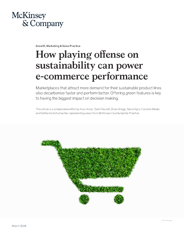 对可持续性的进攻如何推动电子商务绩效