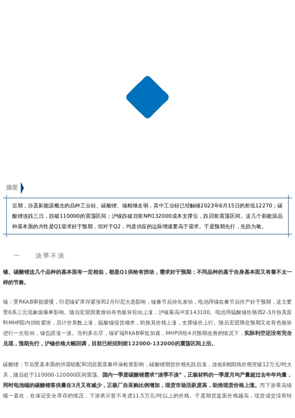 【中粮视点】新能源:预期先行