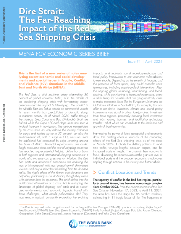 Dire Strait ： 红海航运公司的深影响 （ 汉 ）