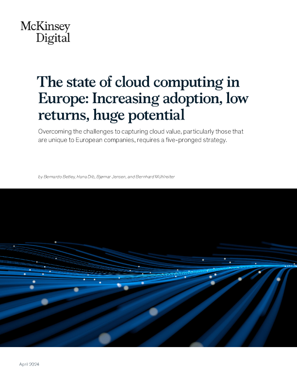 欧洲云计算的现状 ： 越来越多的采用 ， 低回报 ， 巨大的潜力