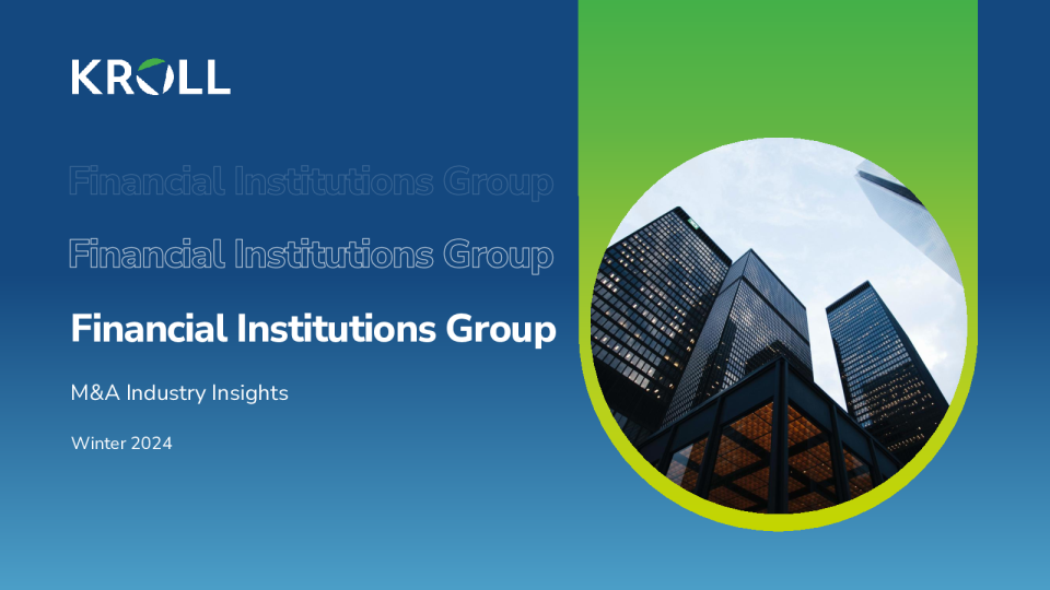 金融机构集团并购行业洞察 - 2024 年冬季