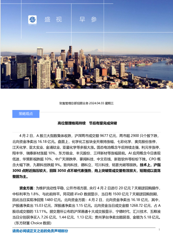 国盛证券盛视早参