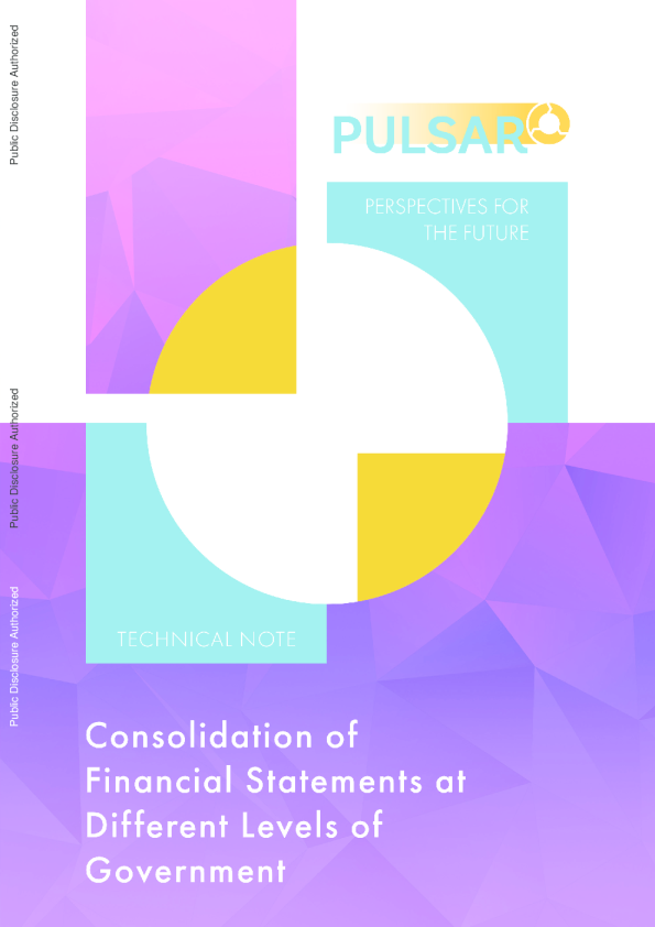Consolidation of financial statements at different levels of government