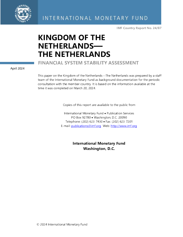 荷兰王国 - 荷兰 ： 金融体系稳定性评估