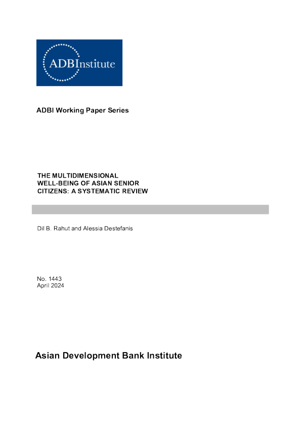 亚洲老年人多维度幸福感的系统评价