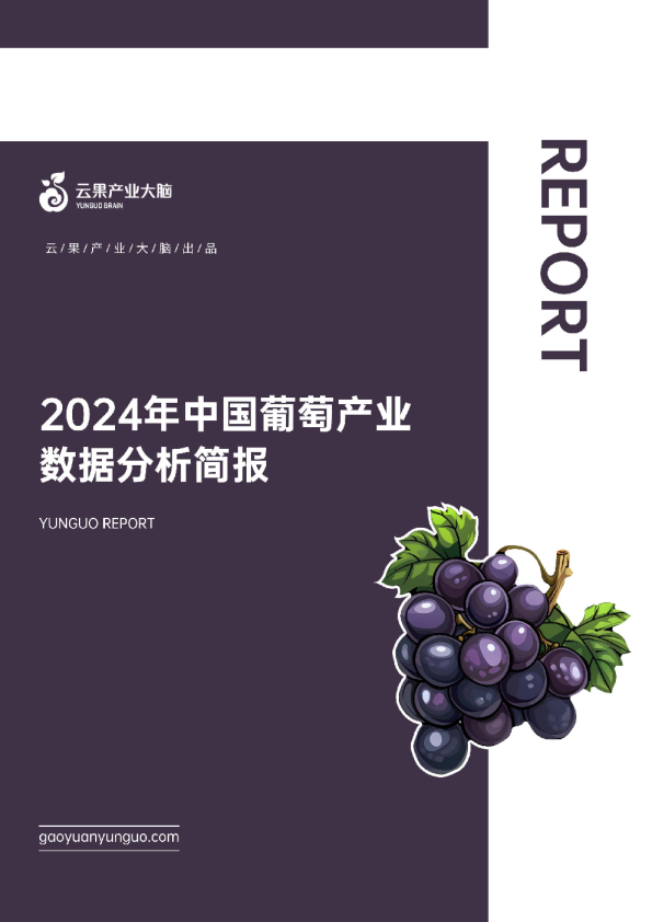 2024年中国葡萄产业数据分析简报