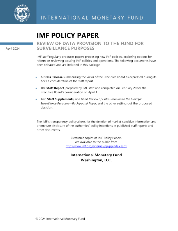 Review of Data Provision to the Fund for Surveillance Purposes