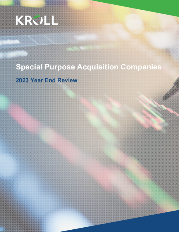 特殊目的收购公司 - 2023 年年终回顾和2024年展望