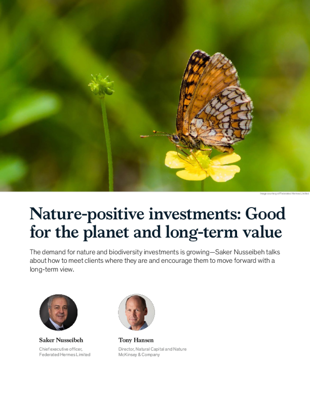 自然积极投资 ： 有利于地球和长期价值