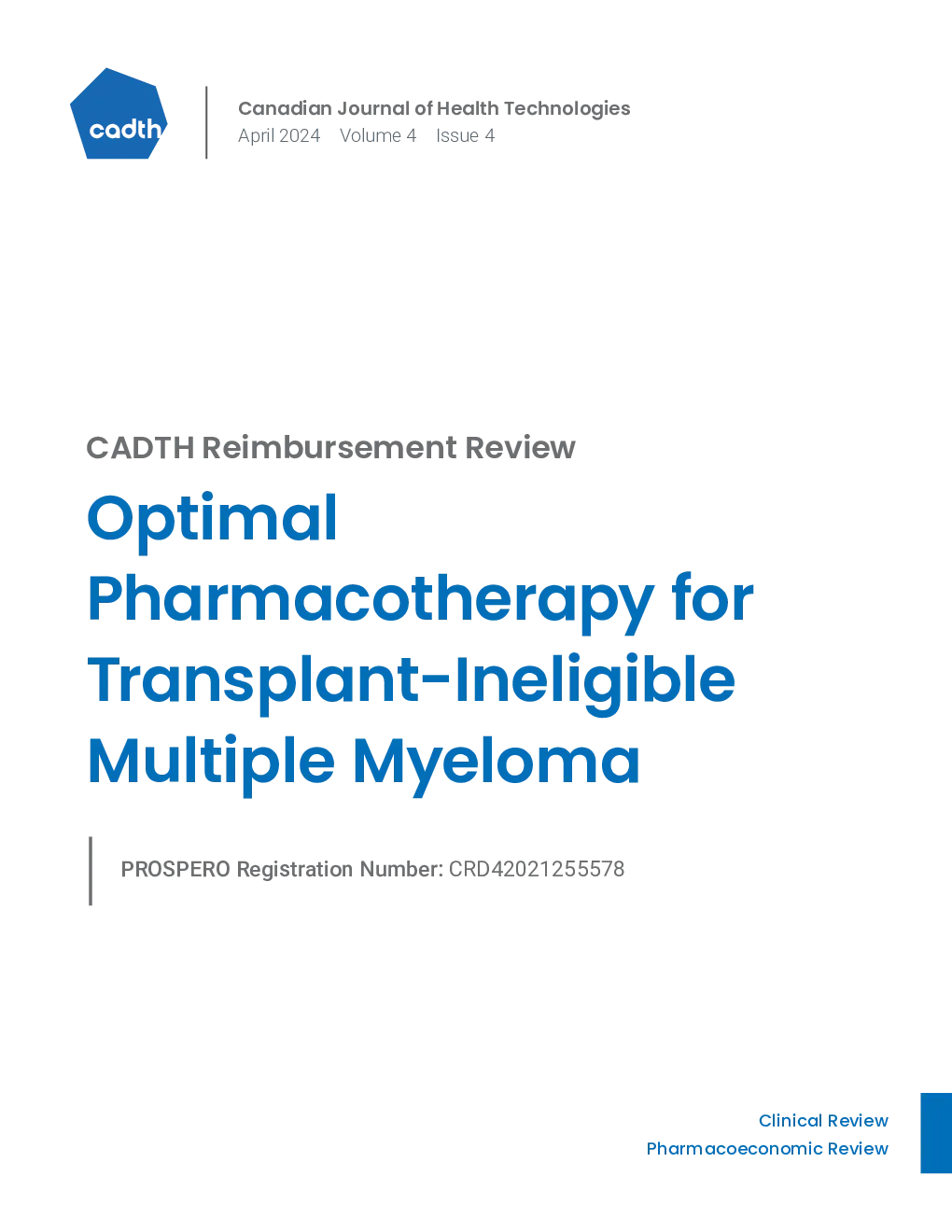 CADTH Reimbursement Review