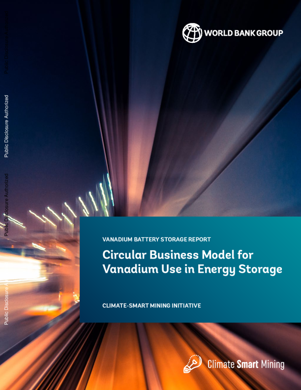 Circular Business Model for Vanadium Use in Energy Storage