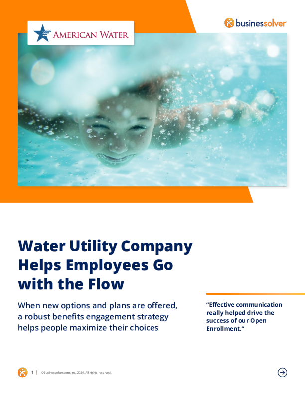 水公用事业公司帮助员工随波逐流(美国水)