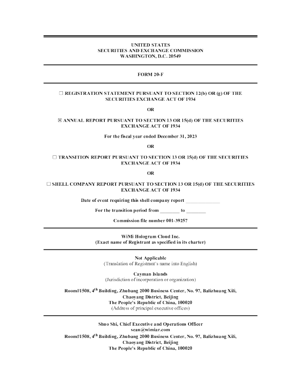 微美全息2023年度报告