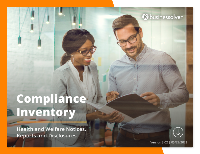 Businessolver 合规性库存