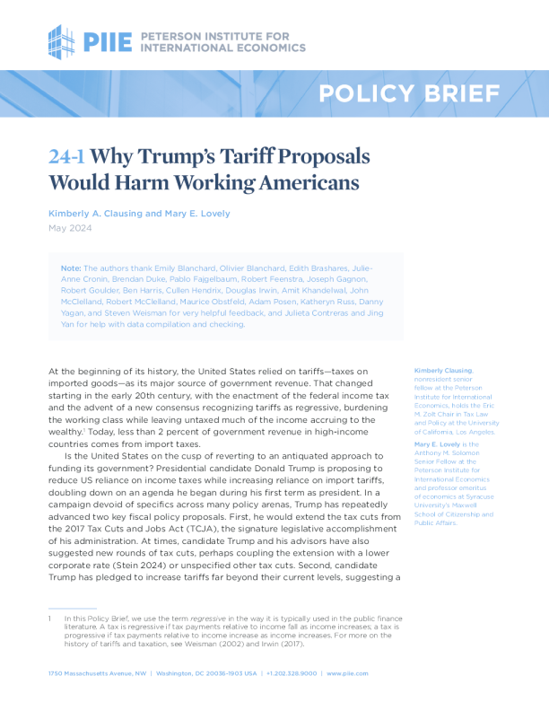 为什么特朗普的关税提案会伤害美国工薪阶层