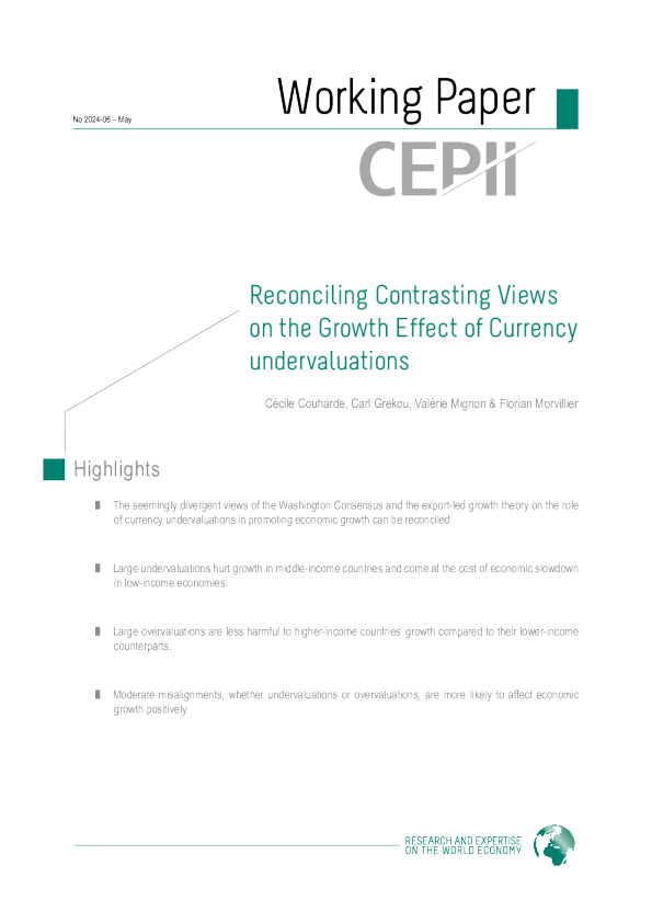 协调货币低估的增长效应的对比观点