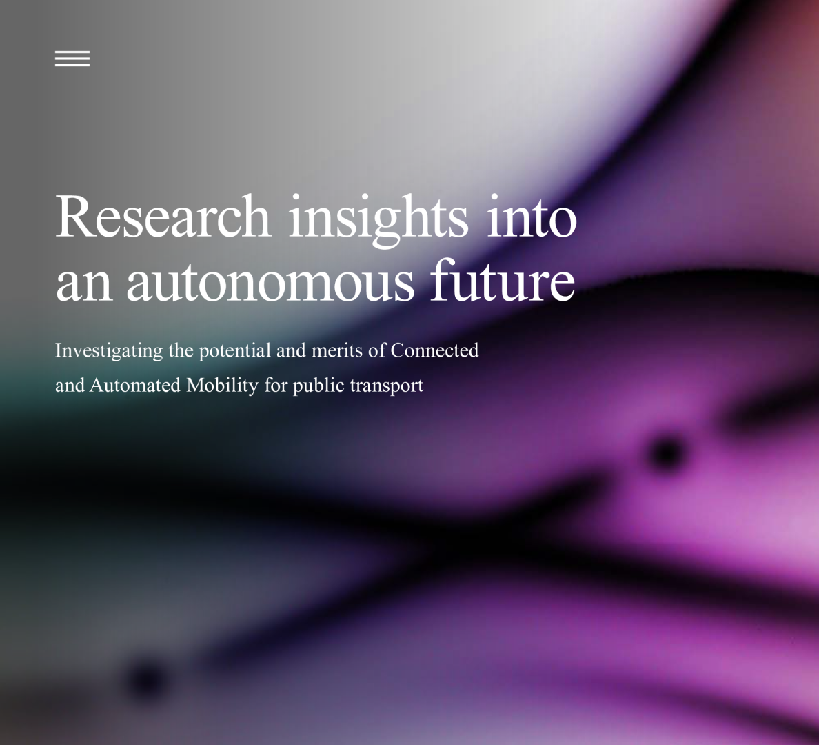 关于自主未来的研究洞察