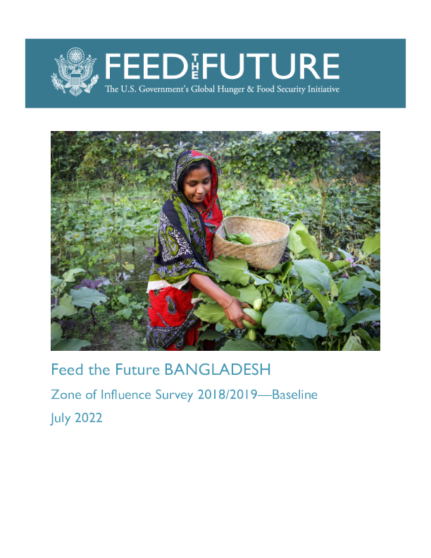 Feed the Future Bangladesh: Zone of Influence Survey 2018/2019 Baseline