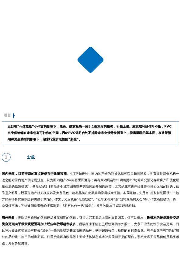 【市场聚焦】PVC:新生