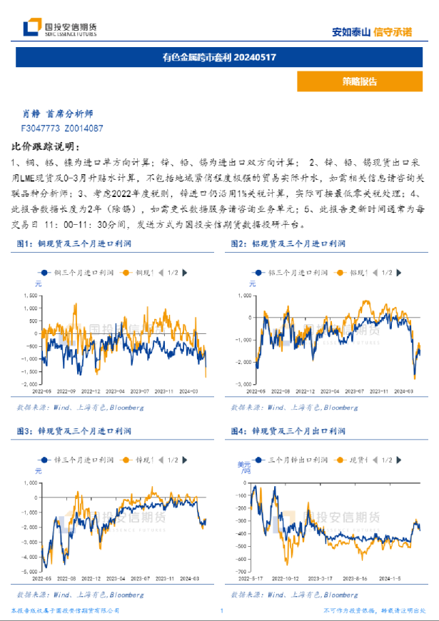 有色金属跨市套利