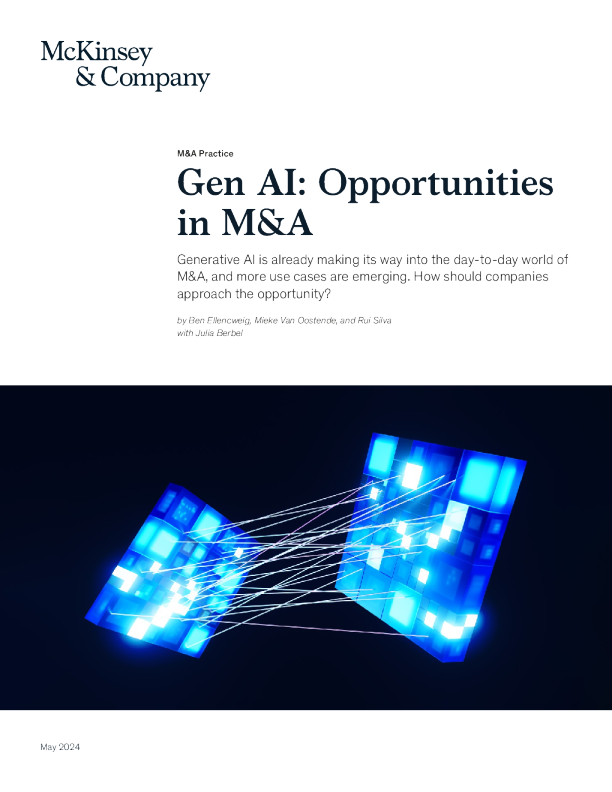 Gen AI ： 并购机会