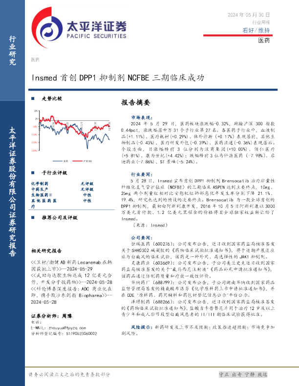 Insmed首创DPP1抑制剂NCFBE三期临床成功